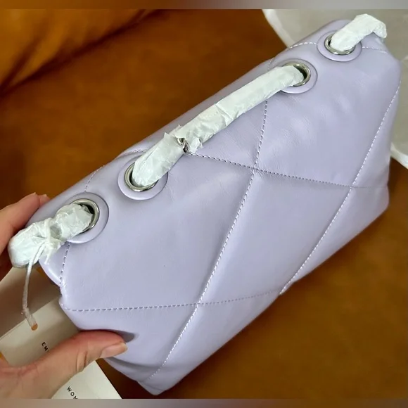 Tory Burch Small Kira Diamond Quilted Leather Convertible Shoulder Bag - Picture 5 of 14